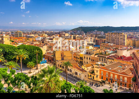 Cagliari, Sardaigne, Italie paysage urbain. Banque D'Images