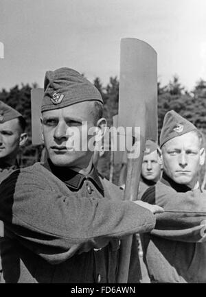 Cours de formation du Service néerlandais du travail 1942 Banque D'Images