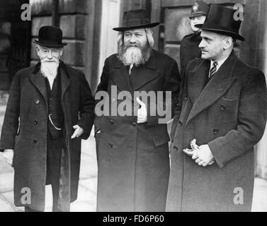 Les délégués juifs de la Palestine Conférence de Londres, 1939 Banque D'Images