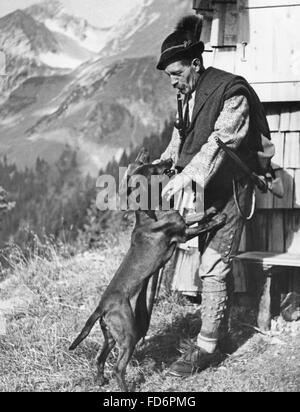 Hunter en Bavière, 1930 Banque D'Images