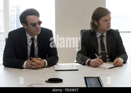 Le Marvel Daredevil, ou simplement Daredevil, est une série télévisée américaine créée pour le web par Drew Goddard, Netflix, basé sur le personnage Marvel Comics du même nom. Cette photo est pour un usage éditorial uniquement et est l'auteur de la société film et/ou le photographe attribué par le film ou la société de production et ne peut être reproduite que par des publications dans le cadre de la promotion du film ci-dessus. Un crédit obligatoire pour l'entreprise de film est nécessaire. Le photographe devrait également être portés lorsqu'il est connu. Banque D'Images