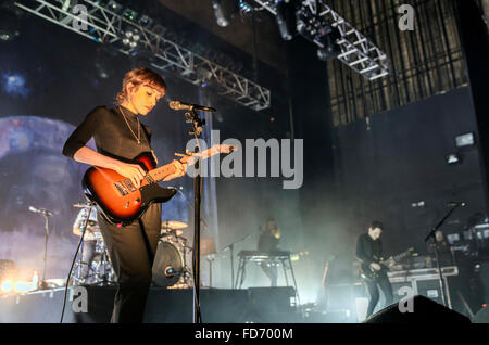 Londres, Royaume-Uni, 28 janvier 2016. Fille Performance Live à l'O2 Kentish Town Forum. © Robert Stainforth/Alamy Banque D'Images