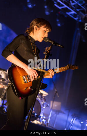 Londres, Royaume-Uni, 28 janvier 2016. Fille Performance Live à l'O2 Kentish Town Forum. © Robert Stainforth/Alamy Banque D'Images