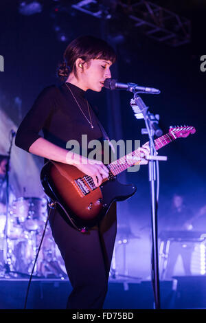 Londres, Royaume-Uni, 28 janvier 2016. Fille Performance Live à l'O2 Kentish Town Forum. © Robert Stainforth/Alamy Banque D'Images