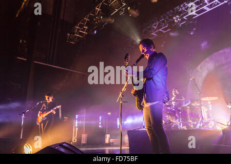 Londres, Royaume-Uni, 28 janvier 2016. Fille Performance Live à l'O2 Kentish Town Forum. © Robert Stainforth/Alamy Banque D'Images