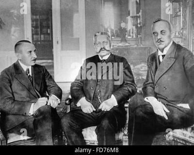 Helfferich, Hindenburg et Ludendorff, 1919 Banque D'Images