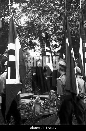 Funérailles d'un garçon de la jeunesse hitlérienne, 1933 Banque D'Images