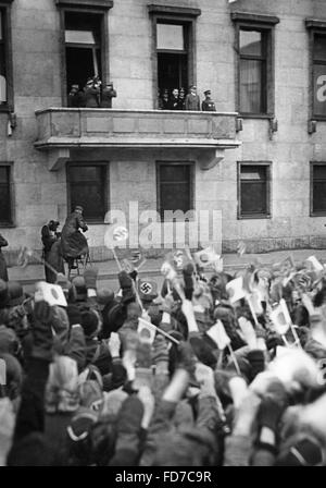 Yosuke Matsuoka, Adolf Hitler et d'Oshima Hiroshi dans Berlin, 1941 Banque D'Images