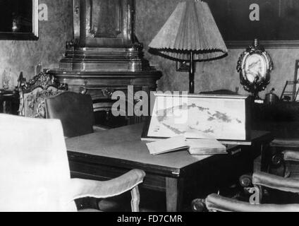 Les négociations sur la séparation des Sudètes dans l'Château Cerveny Hradek, 1938 Banque D'Images