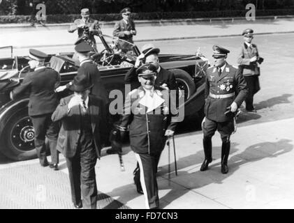 Edouard Daladier et Hermann Goering à Munich, 1938 Banque D'Images