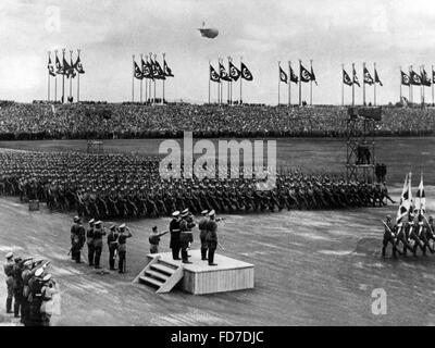 Mars de la Wehrmacht au congrès de Nuremberg, 1936 Banque D'Images