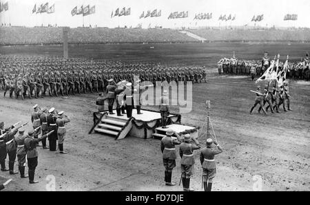 Défilé militaire le jour de la Wehrmacht, 1938 Banque D'Images