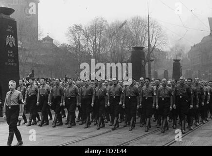 La marche commémorative annuelle le 09 novembre, 1938 Banque D'Images