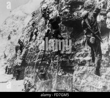 Assaut sur la Pointe du Hoc le jour J, le 06.06.1944 Banque D'Images