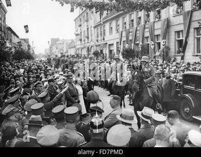 Entrée de l'infanterie Regiment Doeberitz à Neustrelitz, 1935 Banque D'Images