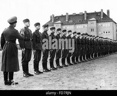 Parade Ground percer d'une unité de la Luftwaffe, 1938 Banque D'Images