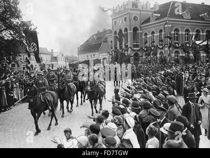 Entrée de l'infanterie Regiment Doeberitz à Neustrelitz, 1935 Banque D'Images