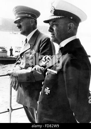 Adolf Hitler avec Erich Raeder, 1939 Banque D'Images
