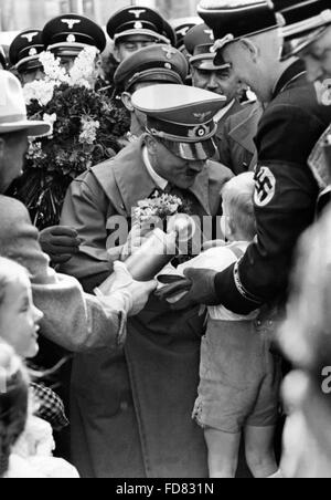 Adolf Hitler sur la 'Journée du grand Reich allemand" à Vienne, 1938 Banque D'Images