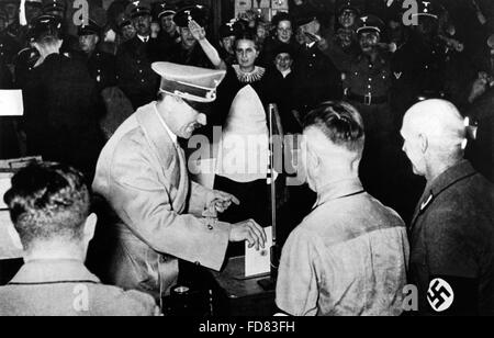 Votes Adolf Hitler sur l'Anschluss de l'Autriche, 1938 Banque D'Images