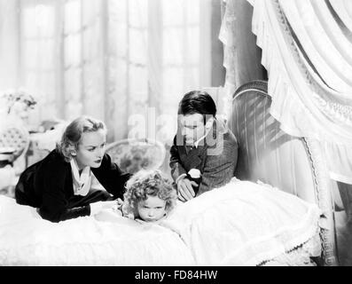 Carole Lombard, Shirley Temple et Gary Cooper, 1937 Banque D'Images