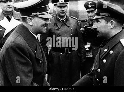 Adolf Hitler rencontre avec Boris III de Bulgarie Banque D'Images