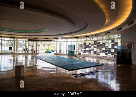 Casa do Baile, ou Maison de la danse, conçu par Oscar Niemeyer, Pampulha, Belo Horizonte, Minas Gerais, Brésil Banque D'Images