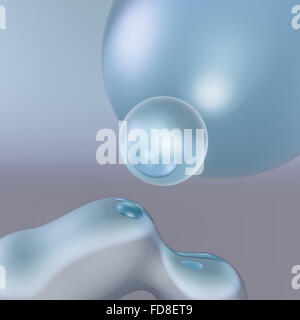 Liquide bulles Banque D'Images