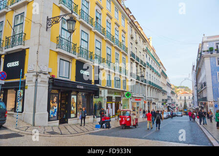 Rua Garrett, Chiado, Lisbonne, Portugal Banque D'Images