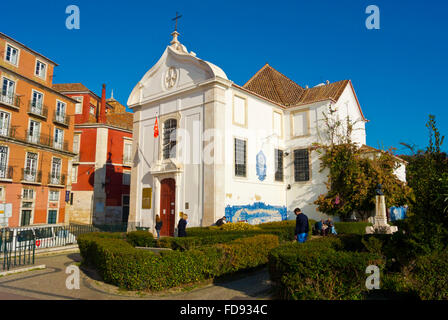 Igreja de Santa Luzia, église de Santa Lucia, Jardim Julio de Castilho, Alfama, Lisbonne, Portugal Banque D'Images