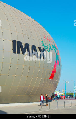 Le cinéma Imax, le Maroc Mall, Ain Diab, Casablanca, Maroc, Afrique du Nord Banque D'Images
