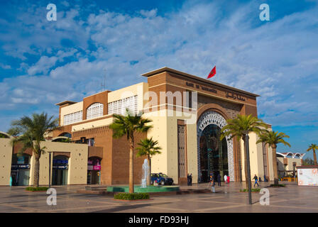 Gare, Gueliz, Ville Nouvelle, Marrakech, Maroc, Afrique du Nord Banque D'Images