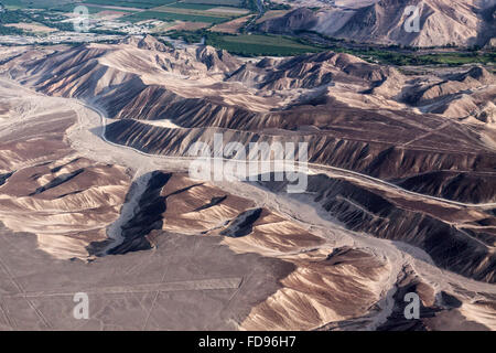 Des trapèzes, du désert de Nazca. Banque D'Images