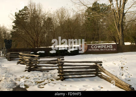 Cowpens National Battlefield en Caroline du Sud USA Banque D'Images