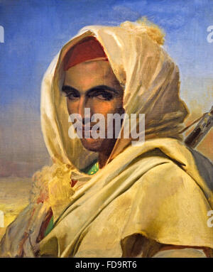 Tête de jeune Arabe - têtes de jeunes Arabes par Léon Cogniet (1794-1880) France Banque D'Images