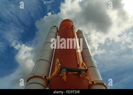 Une photo de la navette spatiale Atlantis au Kennedy Space Center (KSC) Syndicat d'habitation à Cape Canaveral en Floride, USA. Banque D'Images