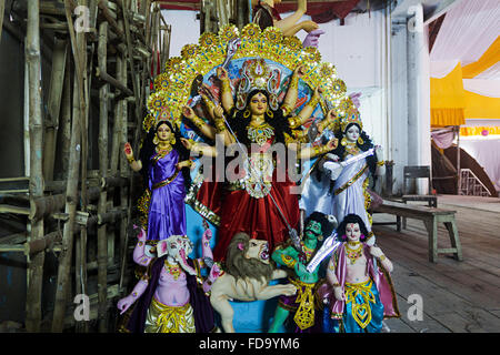 Durga Puja Statues Dieu Personne ne l'atelier Banque D'Images