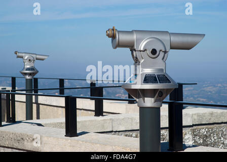 Jumelles à monnayeur Banque D'Images