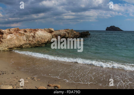 Des plages exotiques - Xérocambos, Crète, Grèce Banque D'Images