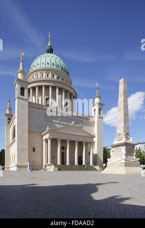 Potsdam, Allemagne, Église Saint Nicolas au Vieux Marché Banque D'Images