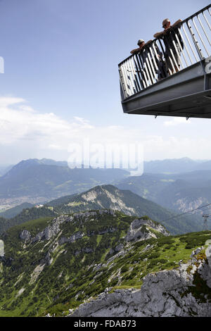 Garmisch-Partenkirchen, Allemagne, les visiteurs de l'AlpspiX Banque D'Images