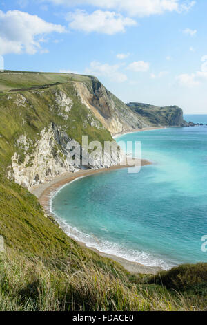 St Oswald's Bay par Durdle Door en Occident, Lulworth Dorset, Angleterre, RU Banque D'Images