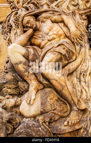 Détail,Façade de palais Marqués de Dos Aguas (18e siècle),Valence, Espagne Banque D'Images