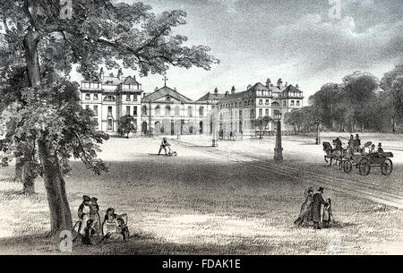 L'Hôpital Foundling, 19e siècle, Bloomsbury, Londres, Angleterre Banque D'Images