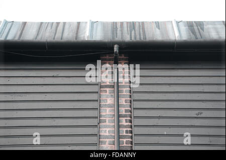 Détail de l'extérieur d'un bâtiment industriel Banque D'Images