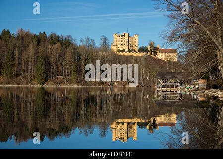 Schloss Hohenschwangau bei Füssen, Deutschland (Allemagne) Banque D'Images