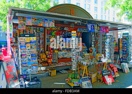 Vendeur de rue, Stand Madrid Espagne ES Banque D'Images