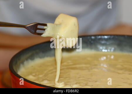 Fondue au fromage suisse Banque D'Images