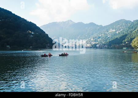 Station de colline Mountain River Boat personne n Banque D'Images