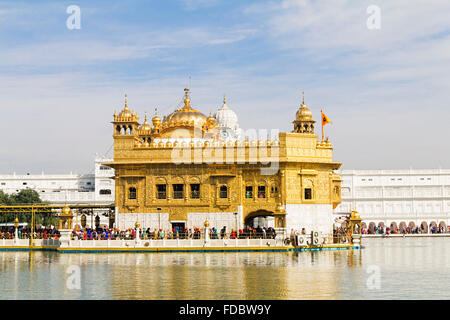 Des groupes ou des foules Golden Temple d'Amritsar Gurdwara Banque D'Images